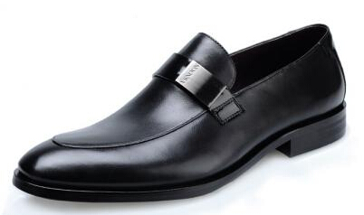 【VSNOON】洒脱绅士小牛皮U型线商务正装鞋